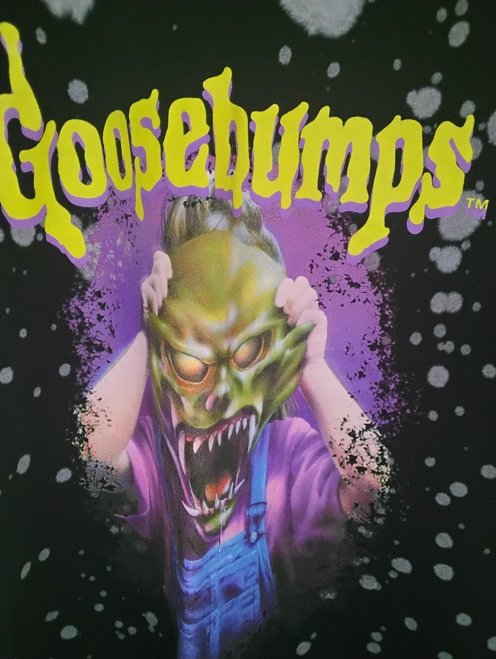 Goosebumps T-shirt Mens Large The Haunted Mask Graphic 90s Retro Tee - Picture 3 of 6